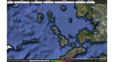 Affichage de la carte des vents avec prévisions météos GRIB